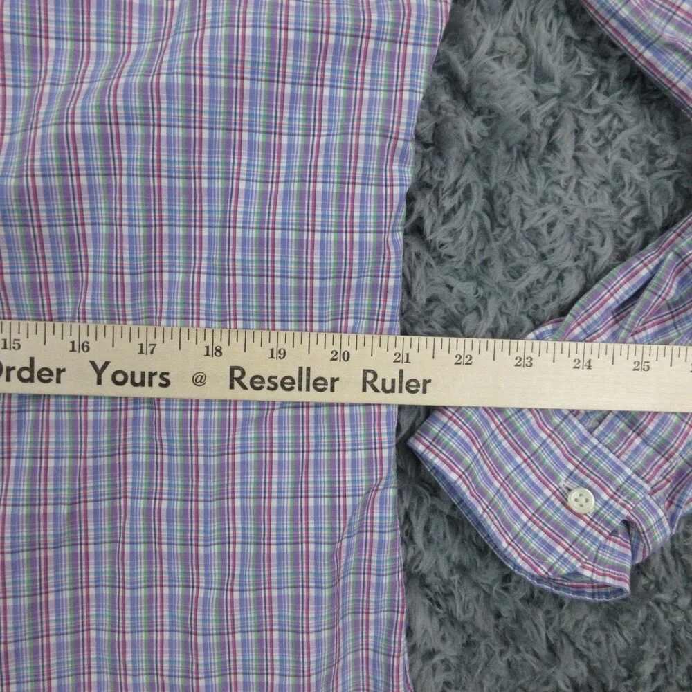 Polo Ralph Lauren Shirt Mens Large 16 Plaid Button Down Classic Dress Shirt